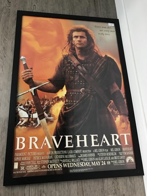 Lot 462 - A FRAMED BRAVEHEART QUAD POSTER