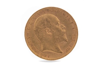 Lot 14 - AN EDWARD VII GOLD SOVEREIGN DATED 1905