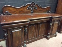 Lot 1300 - VICTORIAN MAHOGANY INVERSE BREAKFRONT...