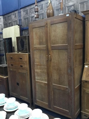 Lot 480 - A HEAL'S OF LONDON LIMED OAK BEDROOM SUITE