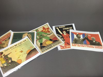 Lot 498 - A LOT OF SIX REPRODUCTION SOVIET POSTERS