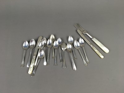 Lot 501 - A GROUP OF SILVER FLATWARE