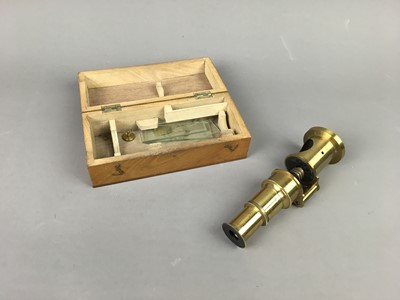 Lot 506 - A STUDENT'S MONOCULAR MICROSCOPE