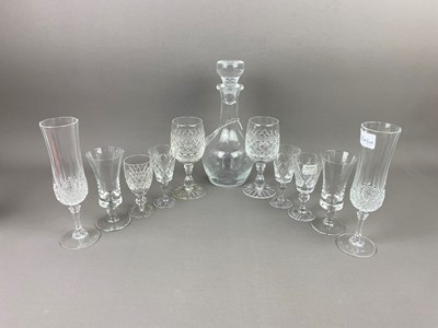 Lot 100A - A LOT OF CRYSTAL AND GLASS WARE