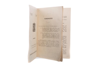 Lot 1312 - A WWII MILITARY PAMPHLET
