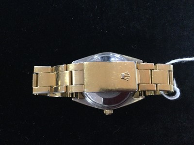 Lot 721 - A GENTLEMAN'S ROLEX GOLD PLATED OYSTER PERPETUAL DATE AUTOMATIC WRISTWATCH