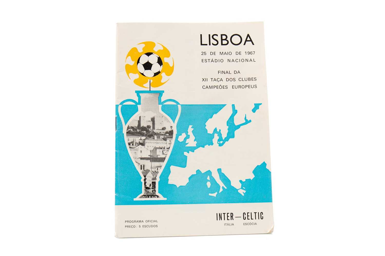 Lot 1753 - CELTIC VS. INTER MILAN 1967 EUROPEAN CUP FINAL PROGRAMME