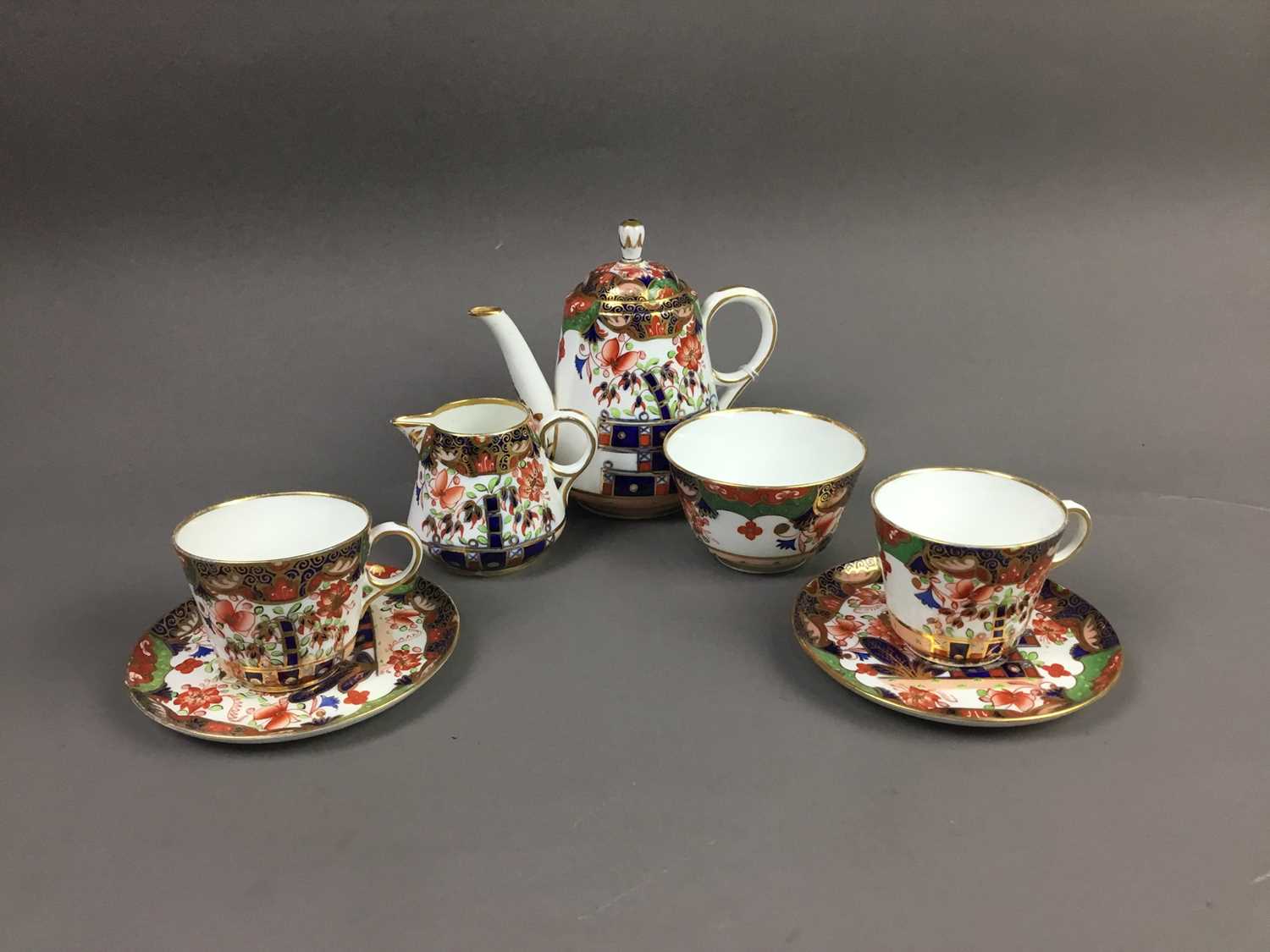 Lot 100 - A COPELAND SPODE COFFEE SET FOR TWO
