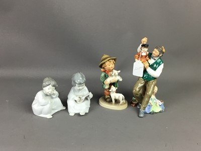 Lot 215 - A COLLECTION OF ROYAL DOULTON AND OTHER CERAMIC FIGURES