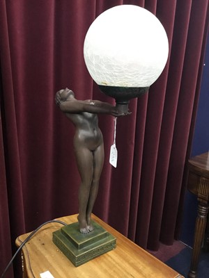 Lot 255A - AN ART DECO STYLE TABLE LAMP