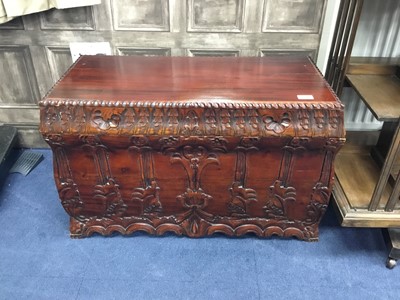 Lot 445A - AN INDONESIAN HARDWOOD CHEST