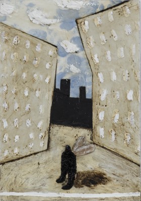 Lot 680 - HIGH RISE, A MIXED MEDIA BY CLAYTON TREMLETT