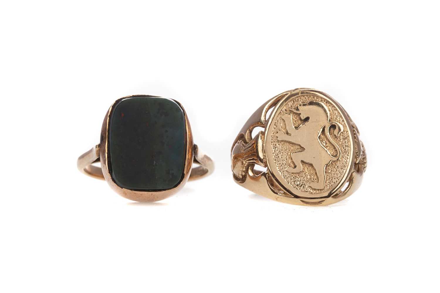 Lot 375 - TWO GOLD RINGS