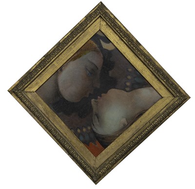 Lot 692 - KISS LIKE A BUTTERFLY, AN OIL BY PETER COLLINS