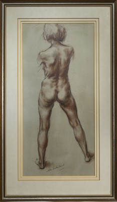 Lot 719 - FEMALE NUDE, A PASTEL BY ALAN SUTHERLAND