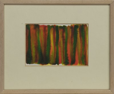 Lot 728 - VEILED FOREST STUDY, A WATERCOLOUR BY PHILIP DUTHIE