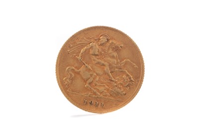 Lot 86 - A GEORGE V GOLD HALF SOVEREIGN DATED 1911