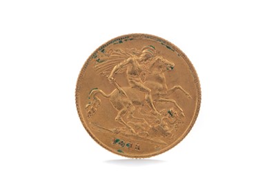 Lot 87 - A GEORGE V GOLD HALF SOVEREIGN DATED 1911