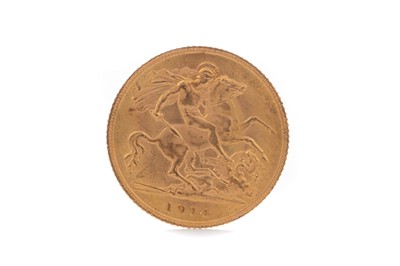 Lot 88 - A GEORGE V GOLD HALF SOVEREIGN DATED 1914