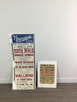 Lot 580A - A LOT OF TWO EARLY 20TH CENTURY ADVERTISMENTS