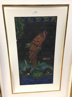 Lot 65 - A PAIR OF FRAMED PRINTS OF FISH