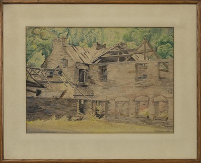 Lot 120 - COTTAGE, A WATERCOLOUR BY K N GREENWOOD