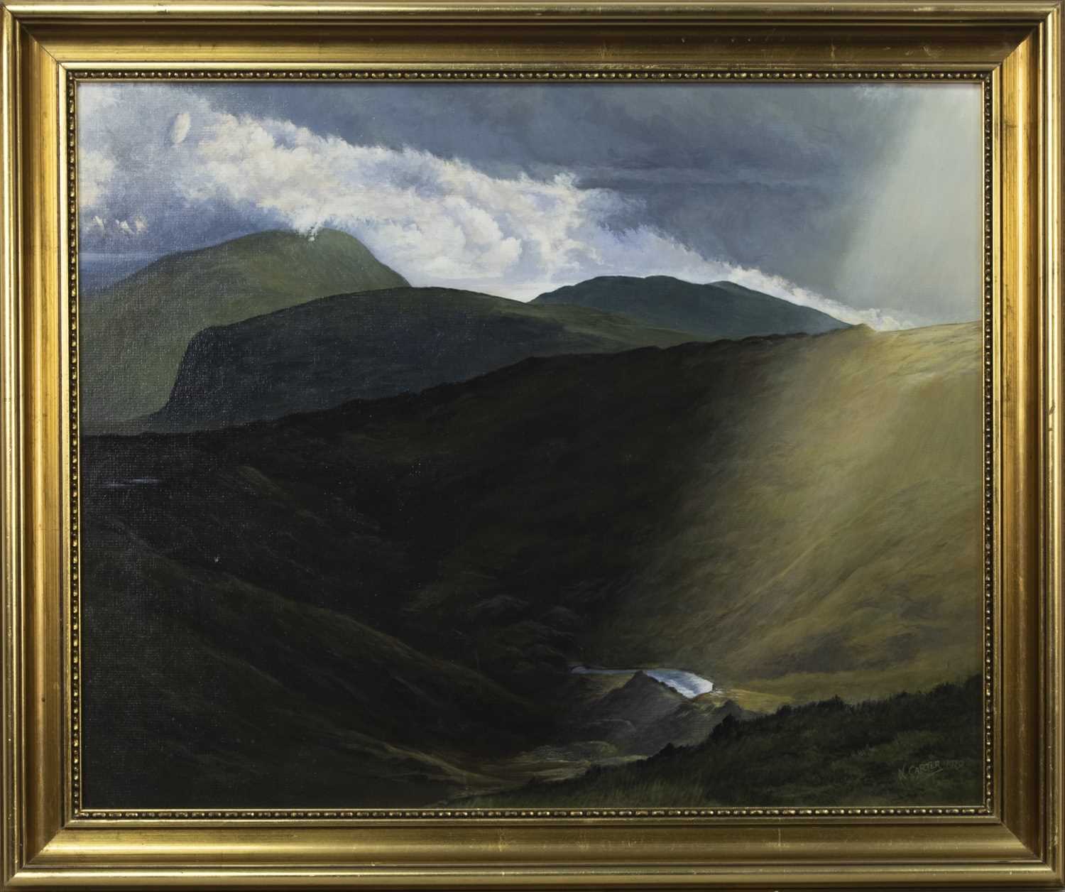 Lot 457 - HONISTER PASS, AN OIL BY N CARTER