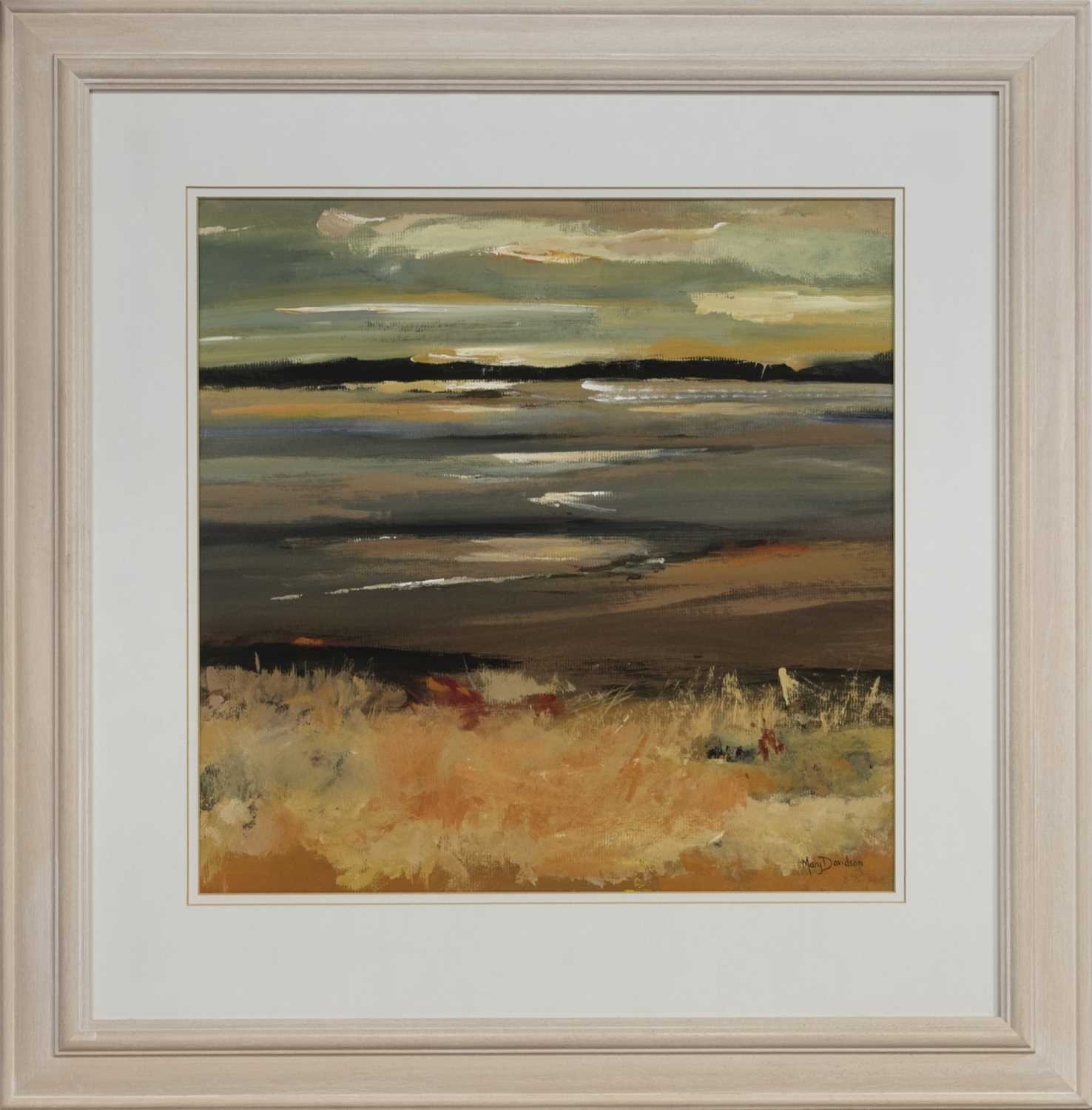 Lot 777 - LAST OF THE LIGHT, MULL, A GOUACHE BY MARY DAVIDSON