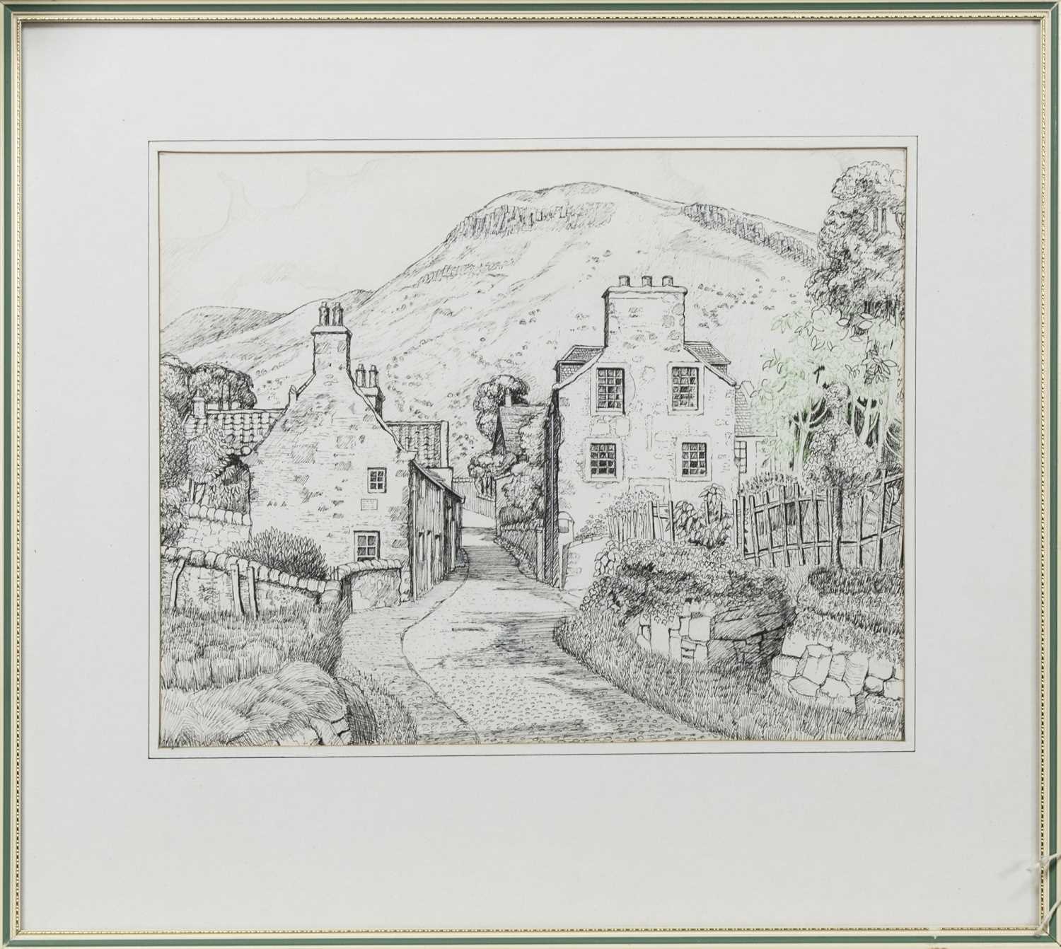 Lot 458 - KINNESSWOOD, AN INK BY JAMES DOUGLAS