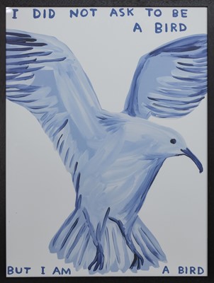 Lot 818 - I DID NOT ASK TO BE A BIRD, A LITHOGRAPH BY DAVID SHRIGLEY