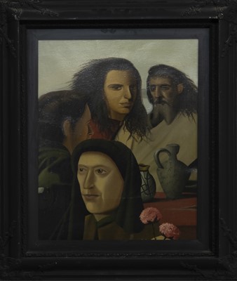Lot 504 - AN UNTITLED OIL BY STUART MCALPINE MILLER
