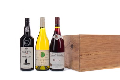Lot 229 - TWO BOTTLES OF JOSEPH DROUHIN 1994 RULLY, BARRAUD POUILLY FUISSE 1993 AND SANDEMAN 1988