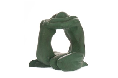 Lot 854 - LOVERS EMBRACE, A SCULPTURE ELEANOR CHRISTIE-CHATTERLEY