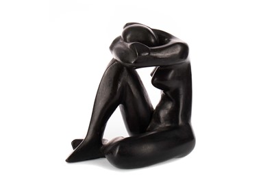 Lot 565 - PROUD WOMAN, HEAD LOWERED, A SCULPTURE BY ELEANOR CHRISTIE CHATTERLEY