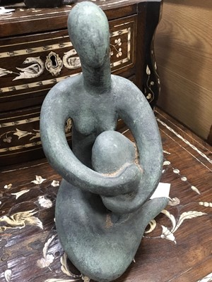 Lot 563 - PROUD WOMAN, KNEE RAISED, A SCULPTURE BY ELEANOR CHRISTIE CHATTERLEY