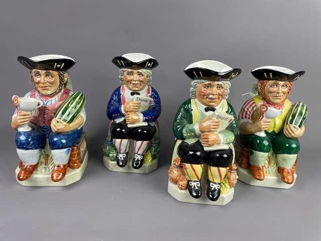 Lot 108 - A KEVIN FRANCIS 'THE GARDENER' LIMITED EDITION TOBY JUG ALONG WITH THREE OTHERS