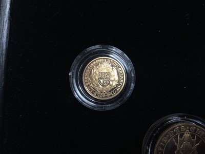 Lot 96 - THE 500TH ANNIVERSARY OF THE SOVEREIGN GOLD PROOF THREE COIN SET