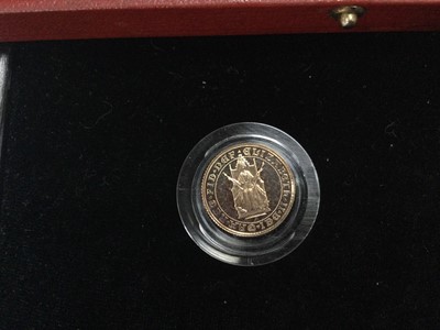 Lot 96 - THE 500TH ANNIVERSARY OF THE SOVEREIGN GOLD PROOF THREE COIN SET