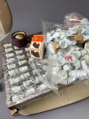 Lot 226 - A COLLECTION OF WADE WHIMSIES, THIMBLES AND OTHER ITEMS