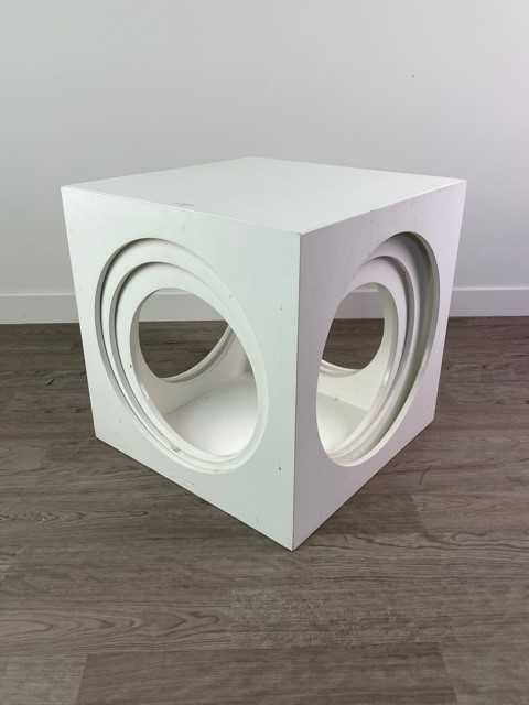 Lot 127 - A MODERNIST NEST OF THREE CUBE TABLES