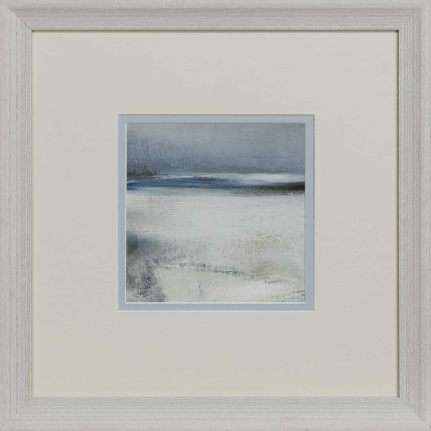 Lot 653 - WINTER SHORE, AN OIL BY MAY BYRNE