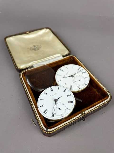 Lot 22 - A LOT OF TWO POCKET WATCH MOVEMENTS AND A ROLEX PRIMA MOVEMENT