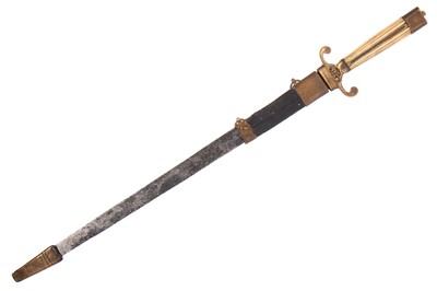 Lot 1378 - A LATE 18TH CENTURY NAVAL DIRK BY CULLUM KING'S CUTLER CHARING CROSS