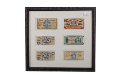 Lot 10 - A COLLECTION OF FRAMED BANKNOTES