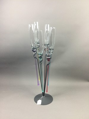 Lot 39 - A CHAMPAGNE GLASS EPERGNE