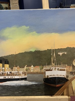 Lot 121 - JUPITER AT ROTHESAY, AN OIL BY PETER ST CLAIR MERRIMAN