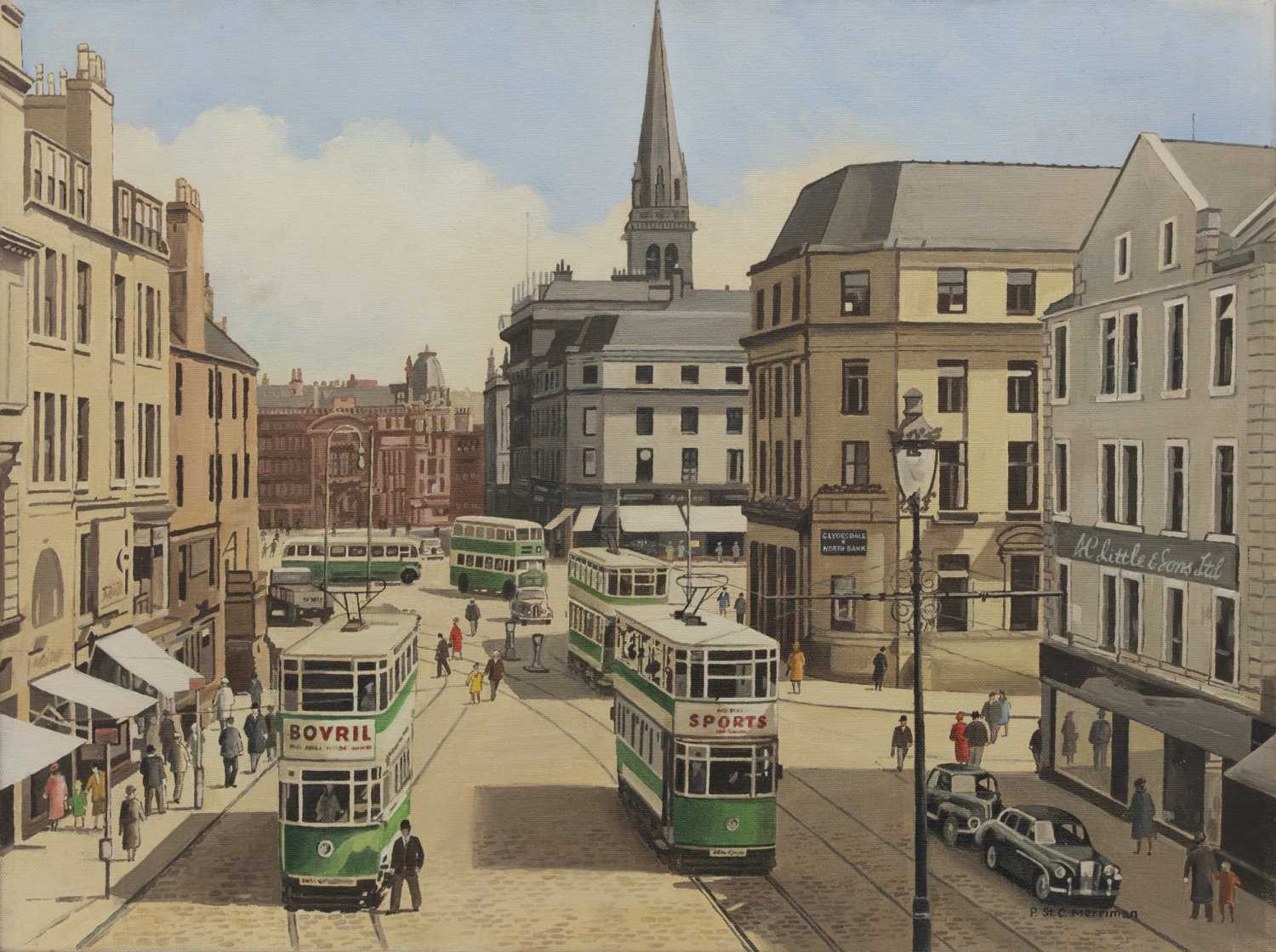 Lot 123 - DUNDEE, AN OIL BY PETER ST CLAIR MERRIMAN