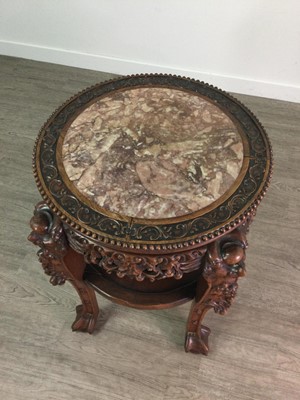 Lot 1644 - AN EARLY 20TH CENTURY CHINESE IRONWOOD PLANT TABLE