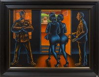 Lot 109 - * GRAHAM MCKEAN, COCKTAIL BAR oil on canvas,...