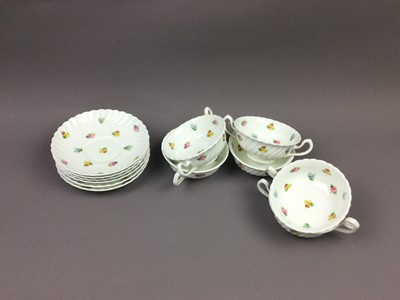 Lot 239 - A SET OF SIX MINTONS SOUP BOWLS AND SAUCERS